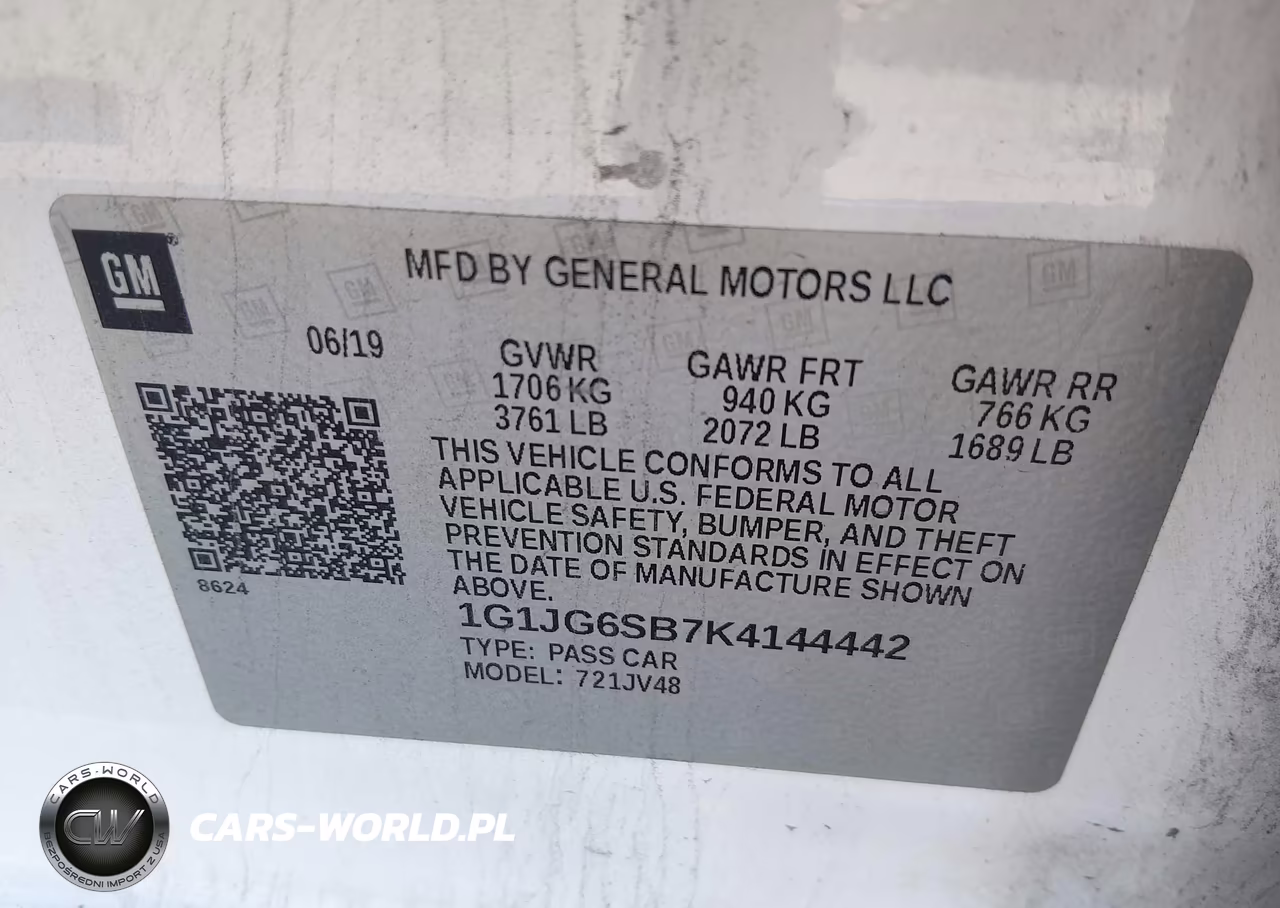 2019 Chevrolet Sonic Lt Auto VIN:1G1JG6SB7K4144442 - 9