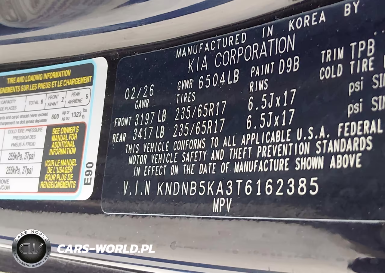 2026 Kia Carnival Mpv Hybrid Lxs VIN:KNDNB5KA3T6162385 - 9