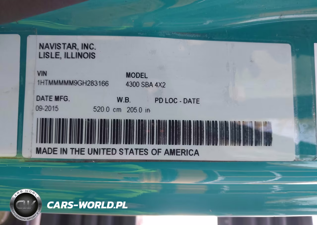 2016 International 4000 4300 VIN:1HTMMMMM9GH283166 - 9