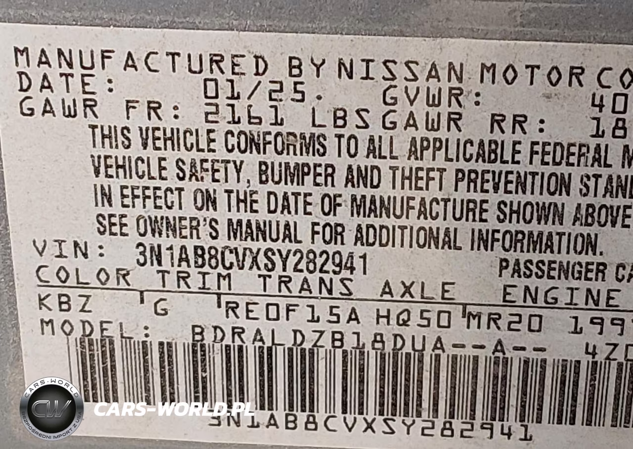 2025 Nissan Sentra Sv VIN:3N1AB8CVXSY282941 - 9