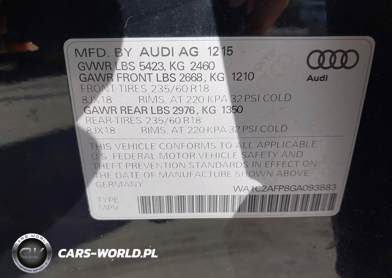 2016 Audi Q5 2.0T Premium VIN:WA1C2AFP8GA093883 - 9