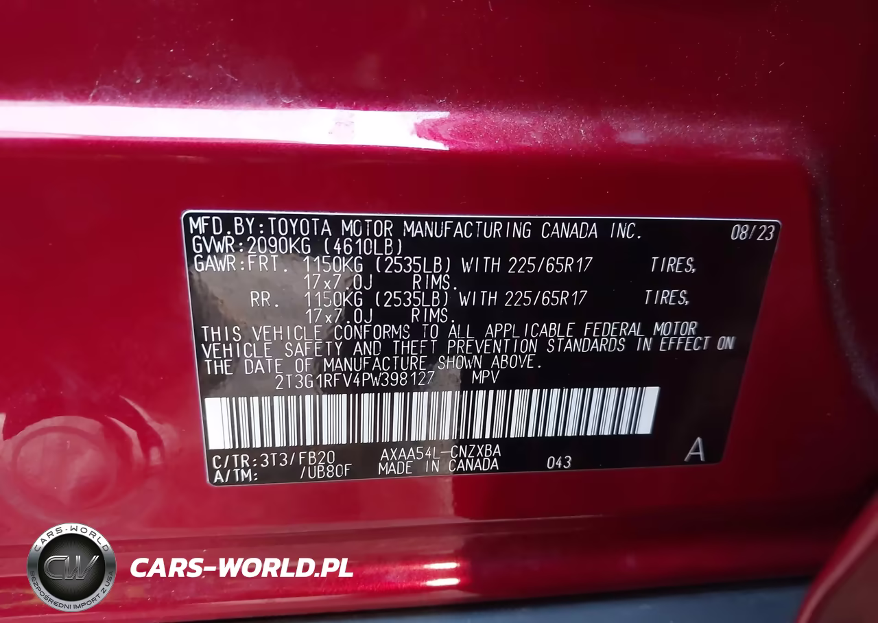 2023 Toyota Rav4 Le VIN:2T3G1RFV4PW398127 - 9