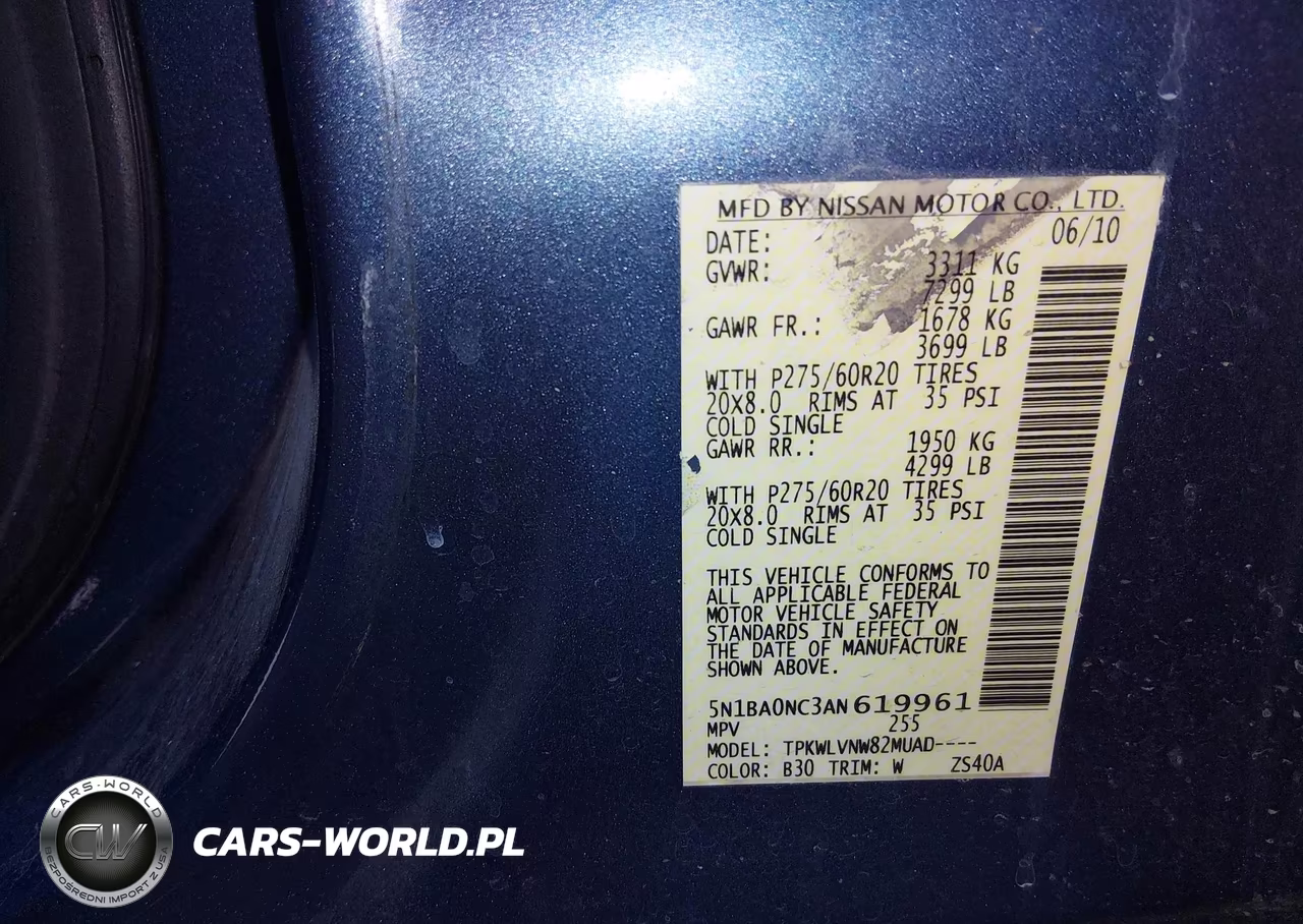 2010 Nissan Armada Titanium VIN:5N1BA0NC3AN619961 - 9