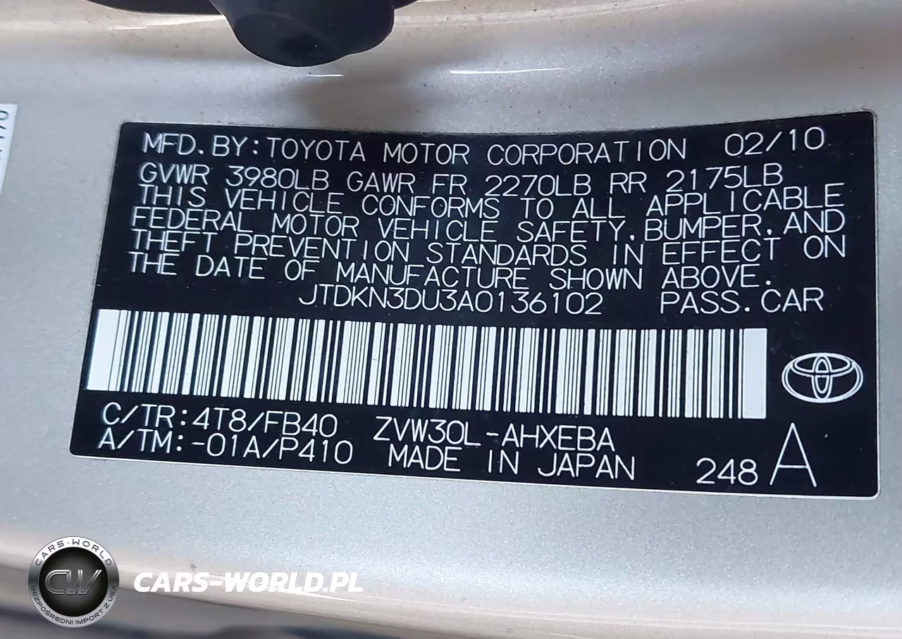 2010 Toyota Prius Iii VIN:JTDKN3DU3A0136102 - 9