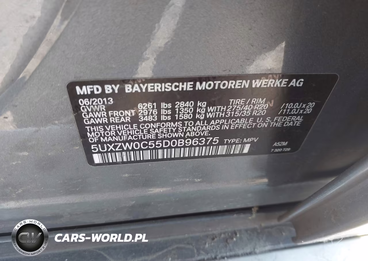 2013 BMW X5 xDrive35D VIN:5UXZW0C55D0B96375 - 9