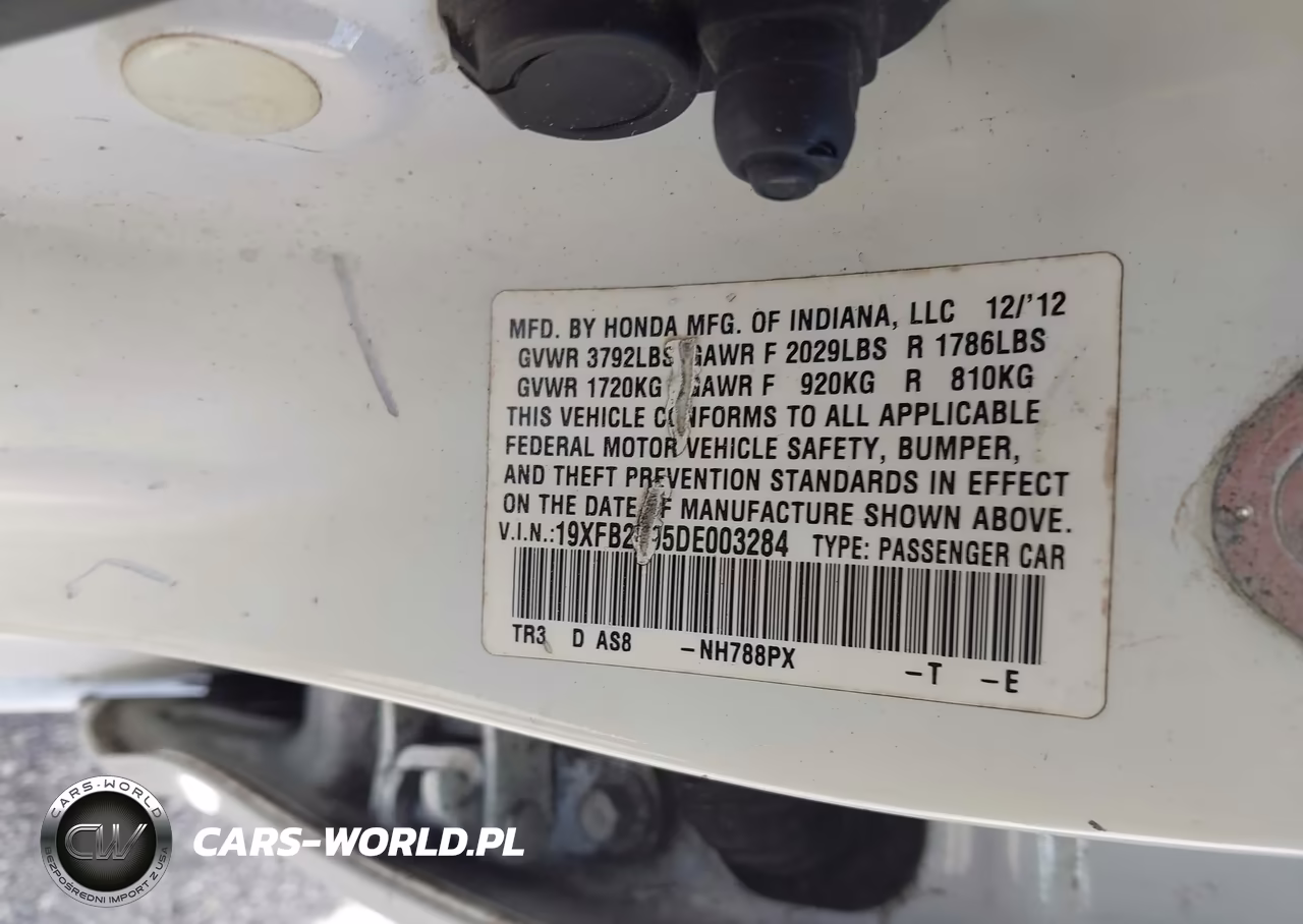 2013 Honda Civic Ex-L VIN:19XFB2F95DE003284 - 9