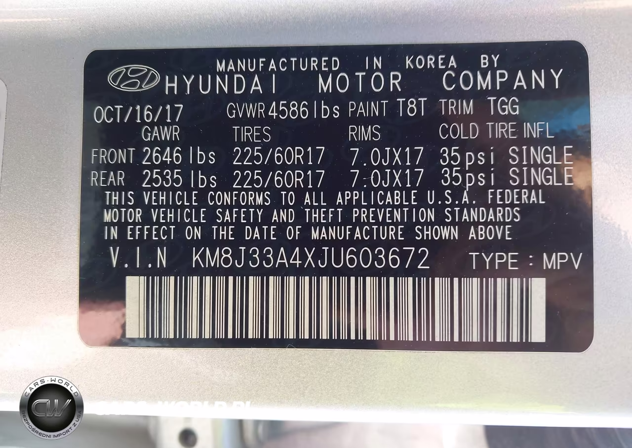 2018 Hyundai Tucson Sel VIN:KM8J33A4XJU603672 - 9