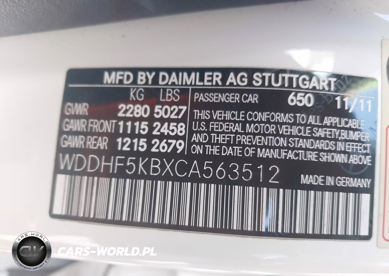 2012 Mercedes-Benz E 350 VIN:WDDHF5KBXCA563512 - 9