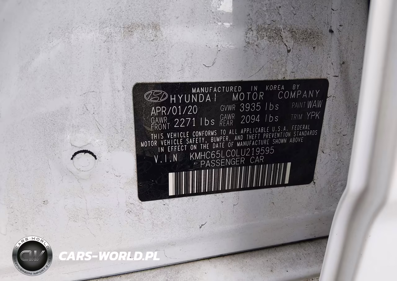 2020 Hyundai Ioniq Hybrid Blue VIN:KMHC65LC0LU219595 - 9