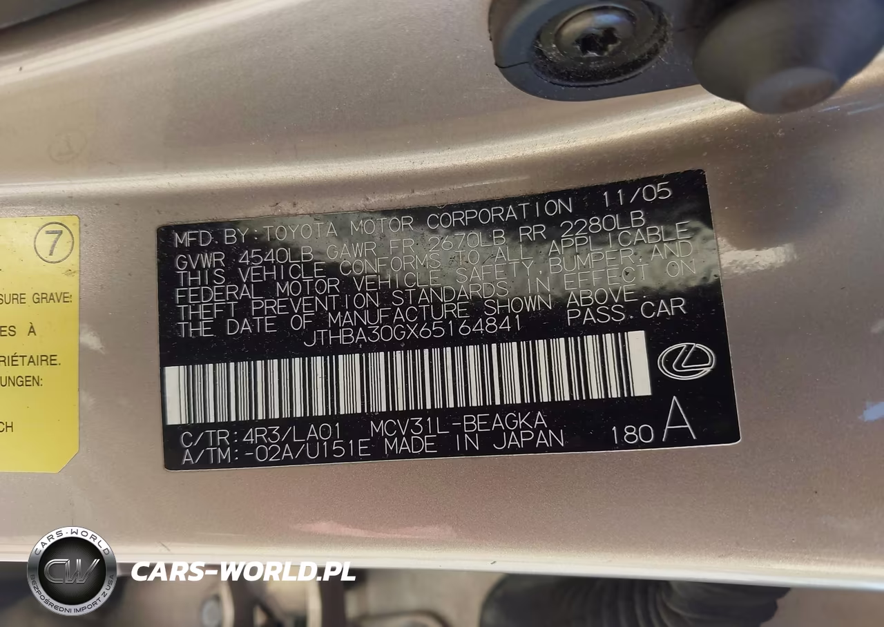 2006 Lexus Es 330 VIN:JTHBA30GX65164841 - 9