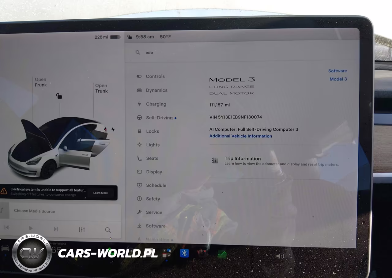 2022 Tesla Model 3 Long Range Dual Motor All-Wheel Drive VIN:5YJ3E1EB9NF130074 - 7