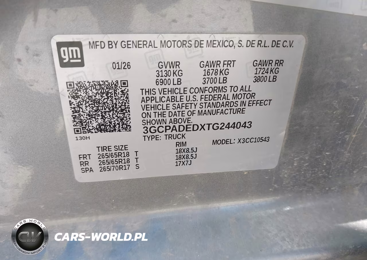 2026 Chevrolet Silverado 1500 2Wd Short Bed Rst VIN:3GCPADEDXTG244043 - 9