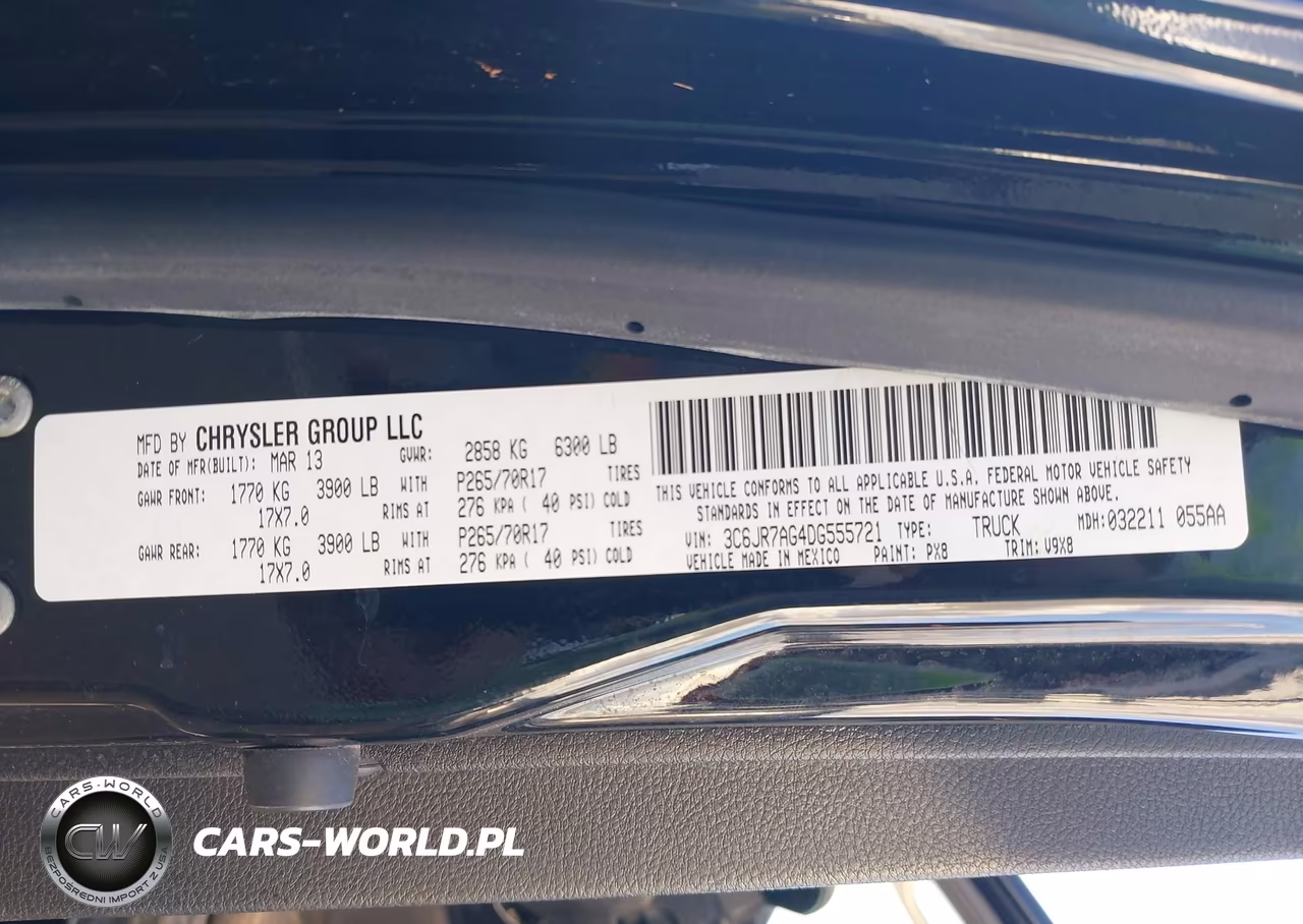 2013 Ram 1500 Tradesman VIN:3C6JR7AG4DG555721 - 9