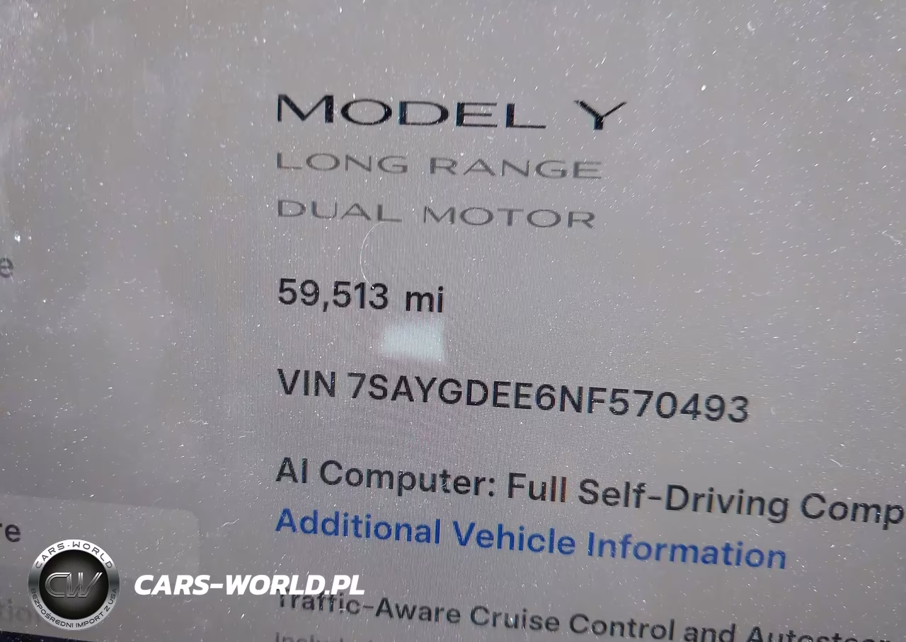 2022 Tesla Model Y Long Range Dual Motor All-Wheel Drive VIN:7SAYGDEE6NF570493 - 17