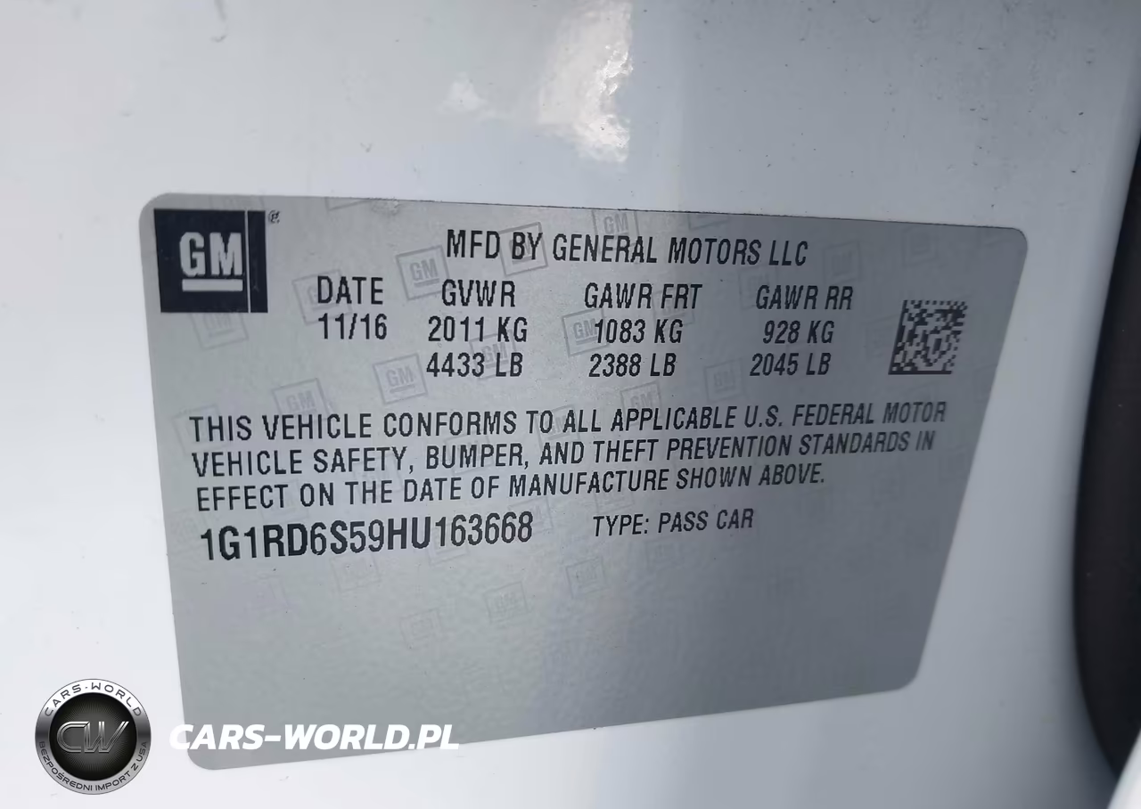 2017 Chevrolet Volt Premier VIN:1G1RD6S59HU163668 - 9