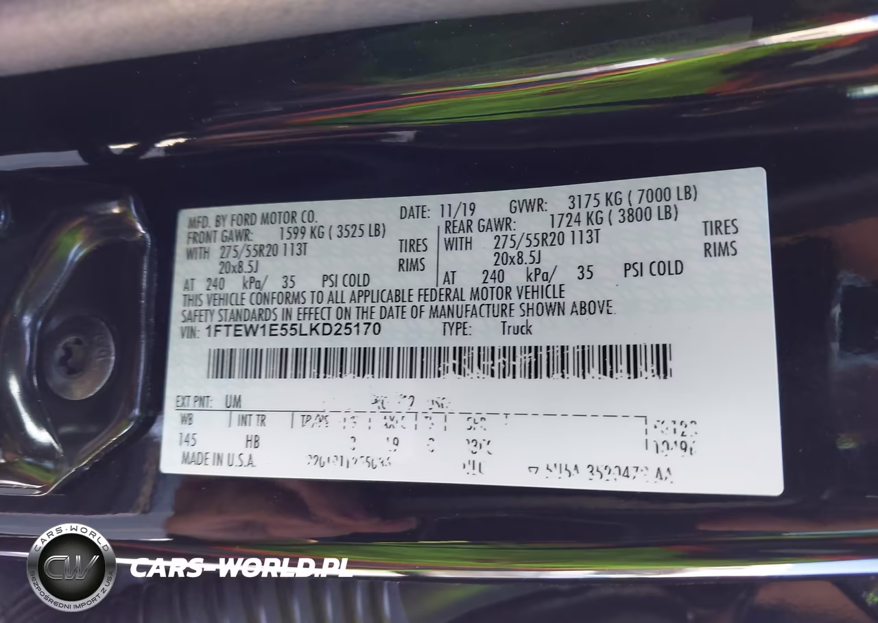 2020 Ford F-150 Lariat VIN:1FTEW1E55LKD25170 - 9