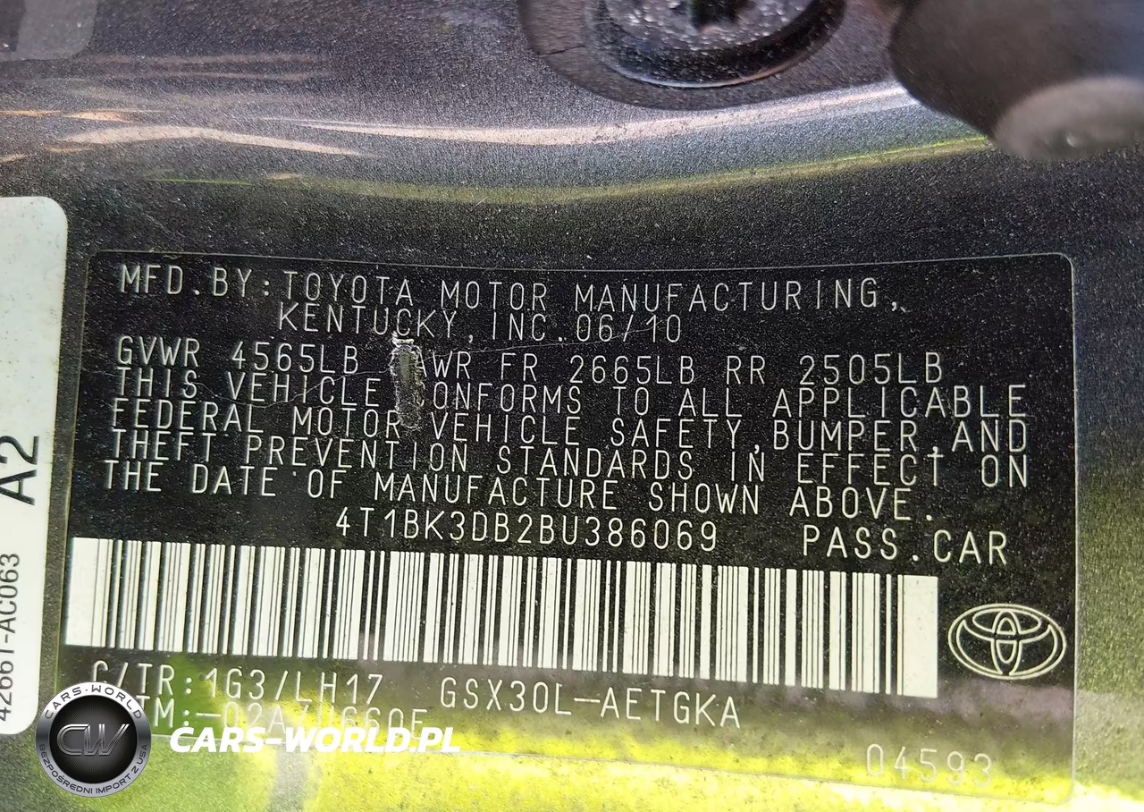 2011 Toyota Avalon VIN:4T1BK3DB2BU386069 - 9