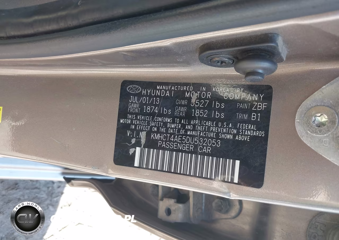 2013 Hyundai Accent Gls VIN:KMHCT4AE5DU532053 - 9