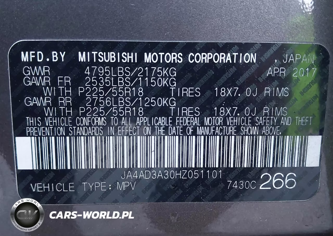 2017 Mitsubishi Outlander Se-Sel VIN:JA4AD3A30HZ051101 - 9