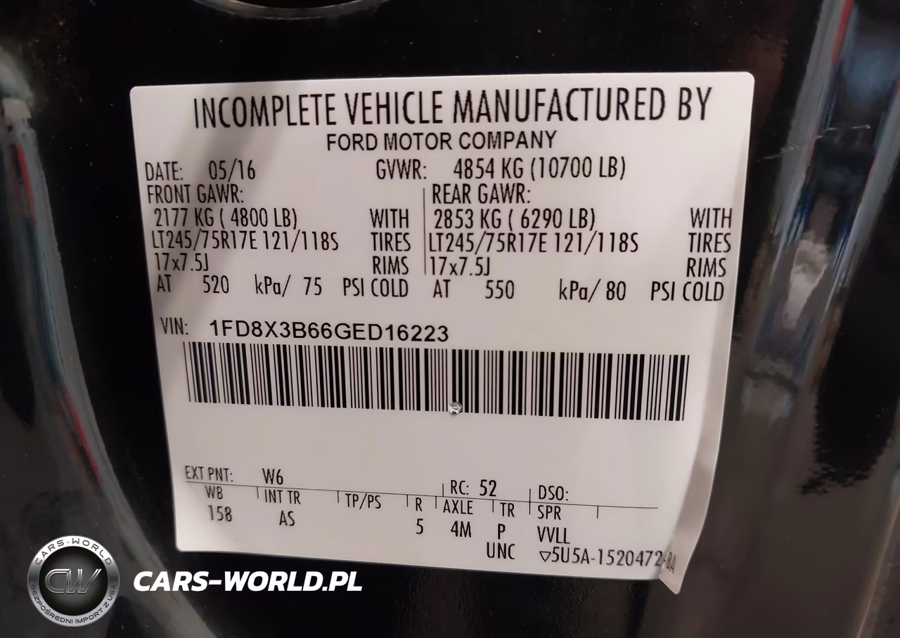 2016 Ford F-350 Xl VIN:1FD8X3B66GED16223 - 9