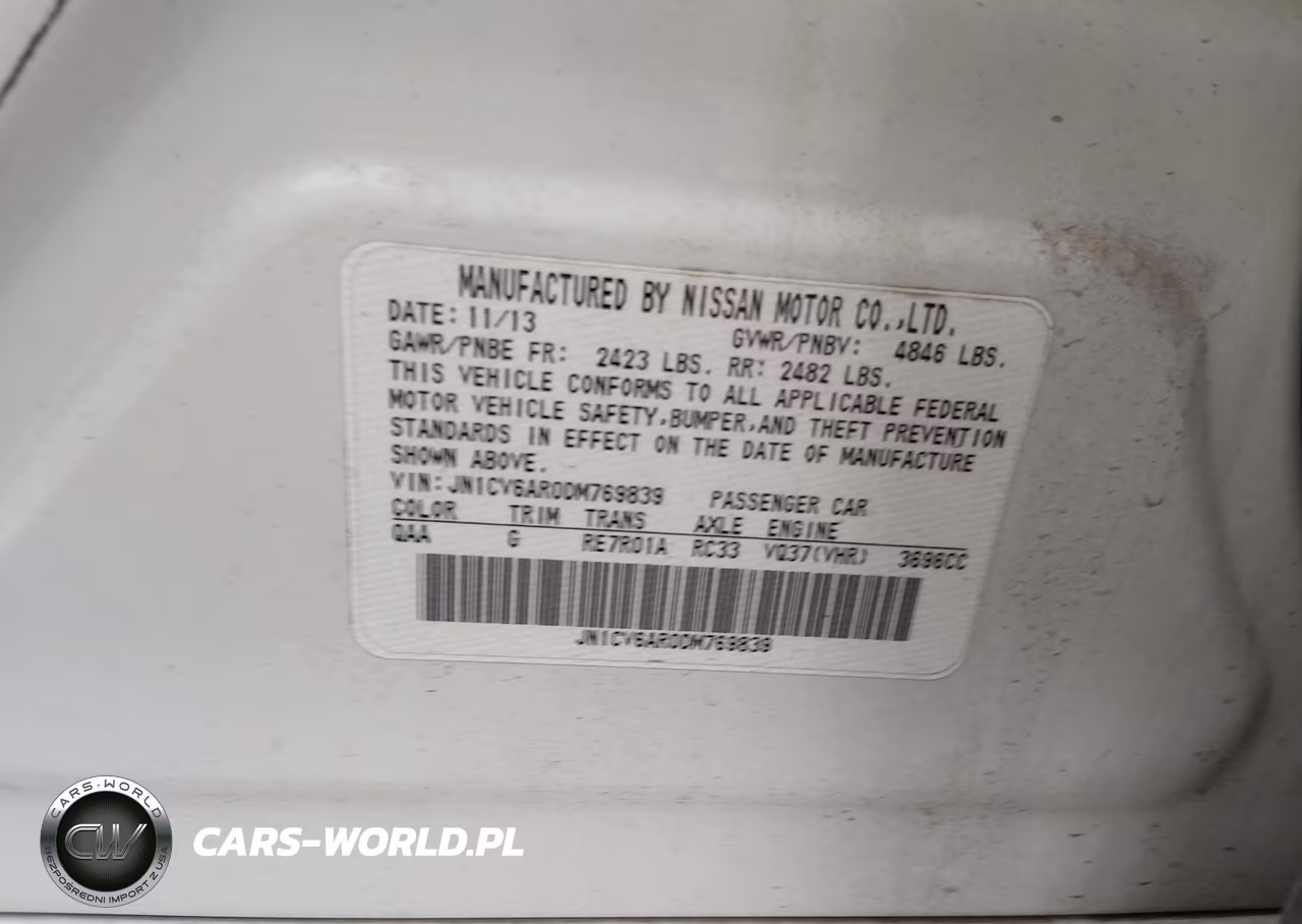 2013 Infiniti G37X VIN:JN1CV6AR0DM769839 - 9