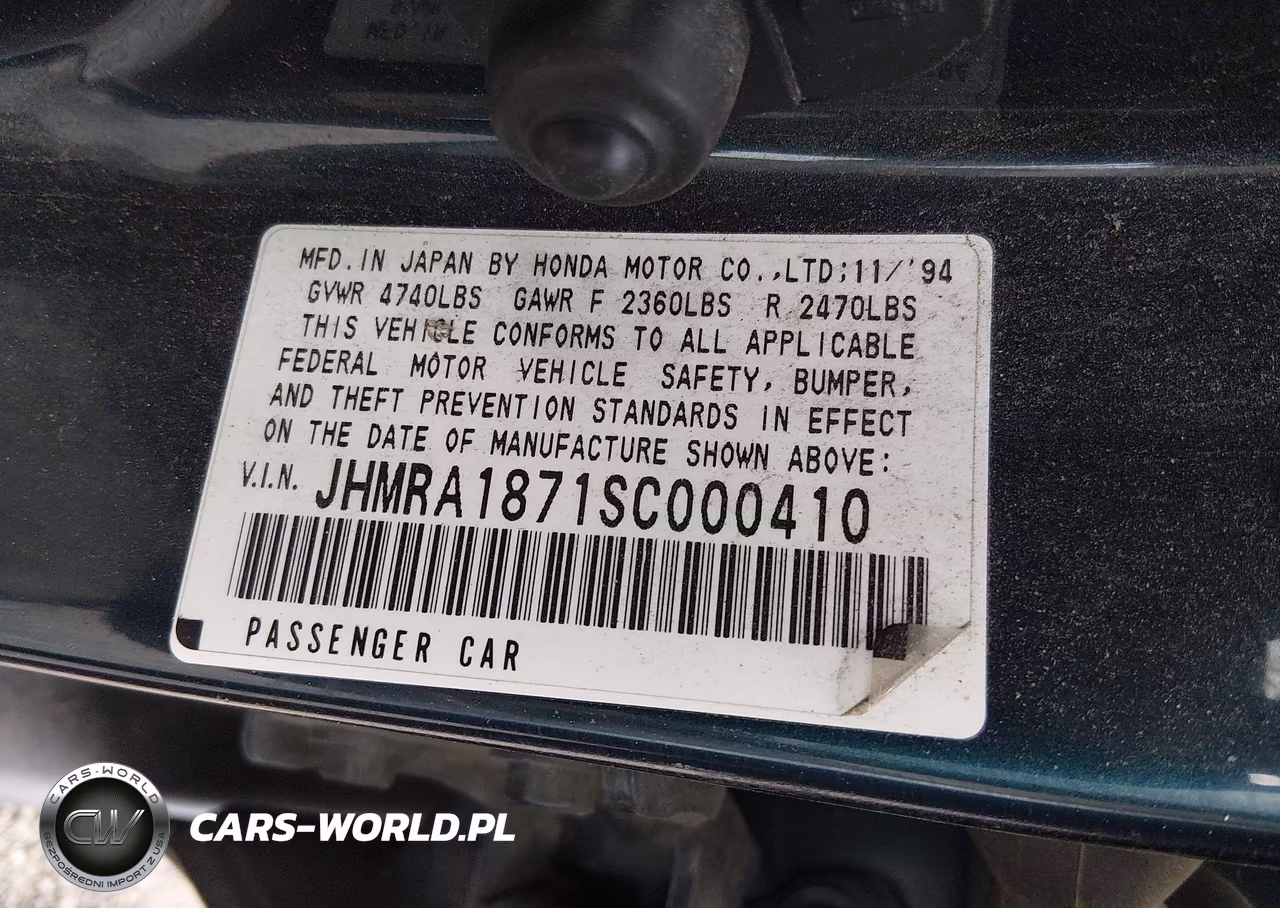 1995 Honda Odyssey Ex VIN:JHMRA1871SC000410 - 9