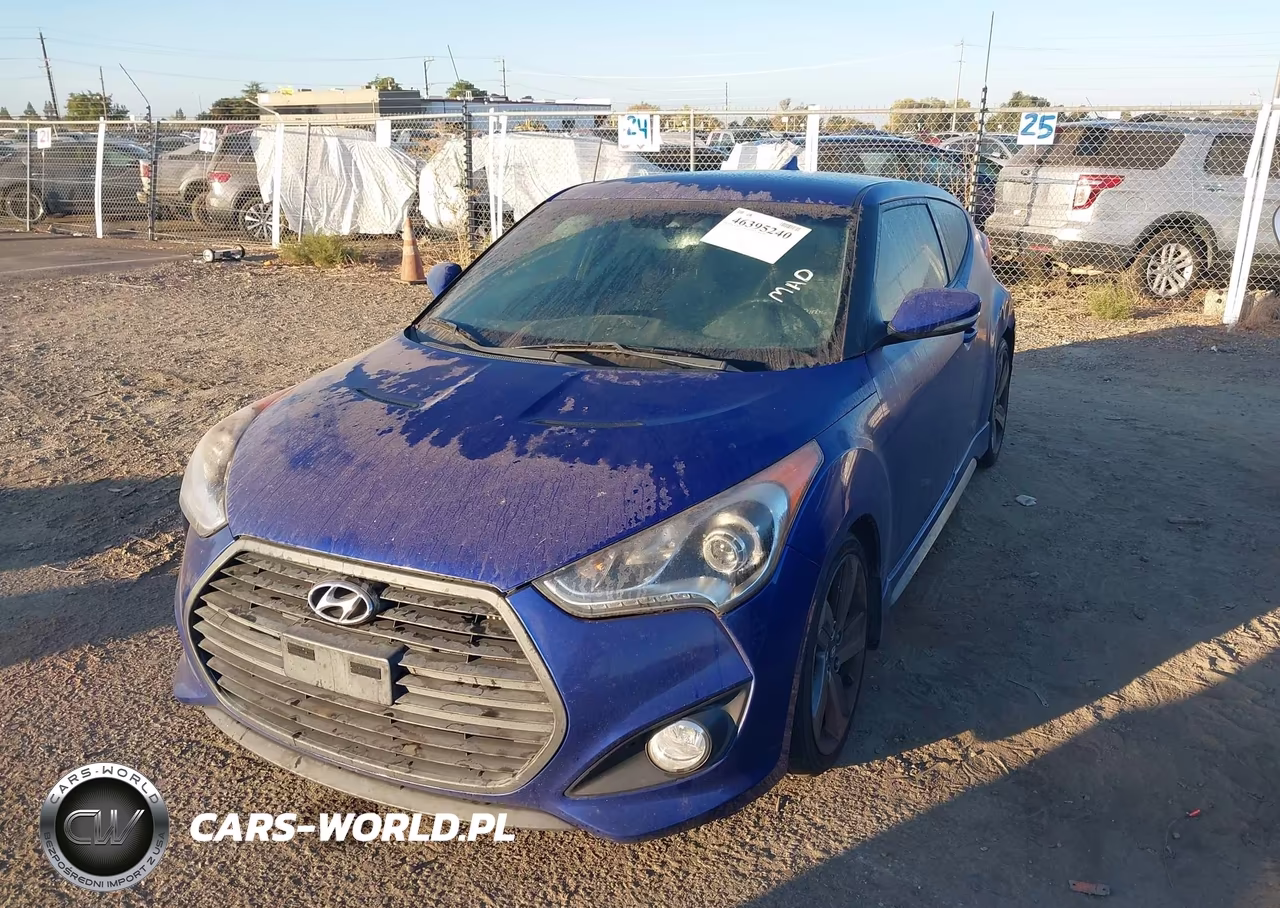 2013 Hyundai Veloster Turbo W-Black VIN:KMHTC6AE1DU158312 - 2