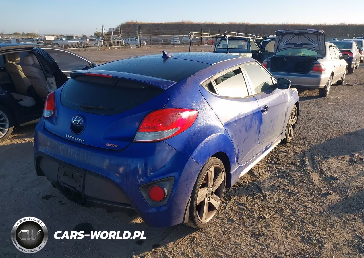 2013 Hyundai Veloster Turbo W-Black VIN:KMHTC6AE1DU158312 - 4