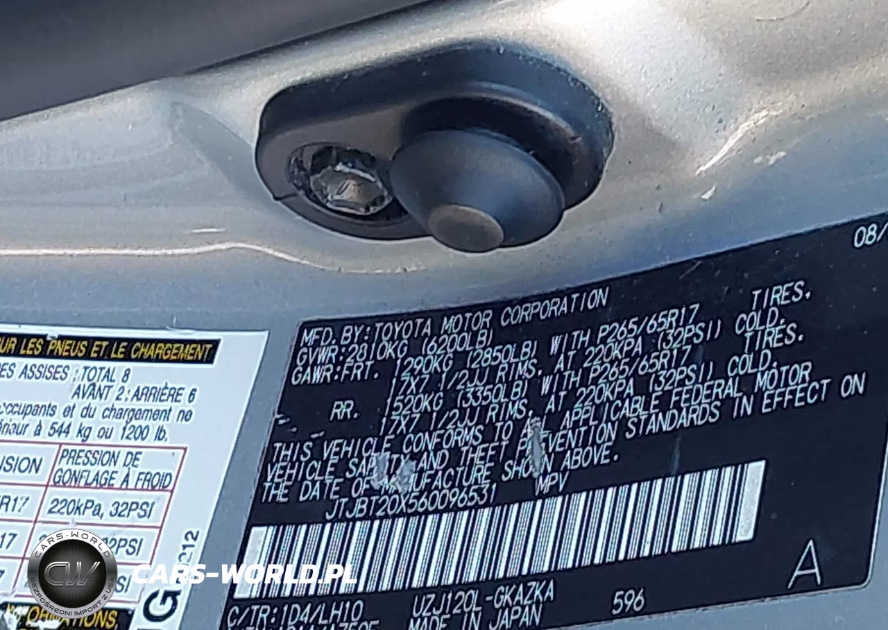 2006 Lexus Gx 470 VIN:JTJBT20X560096531 - 9