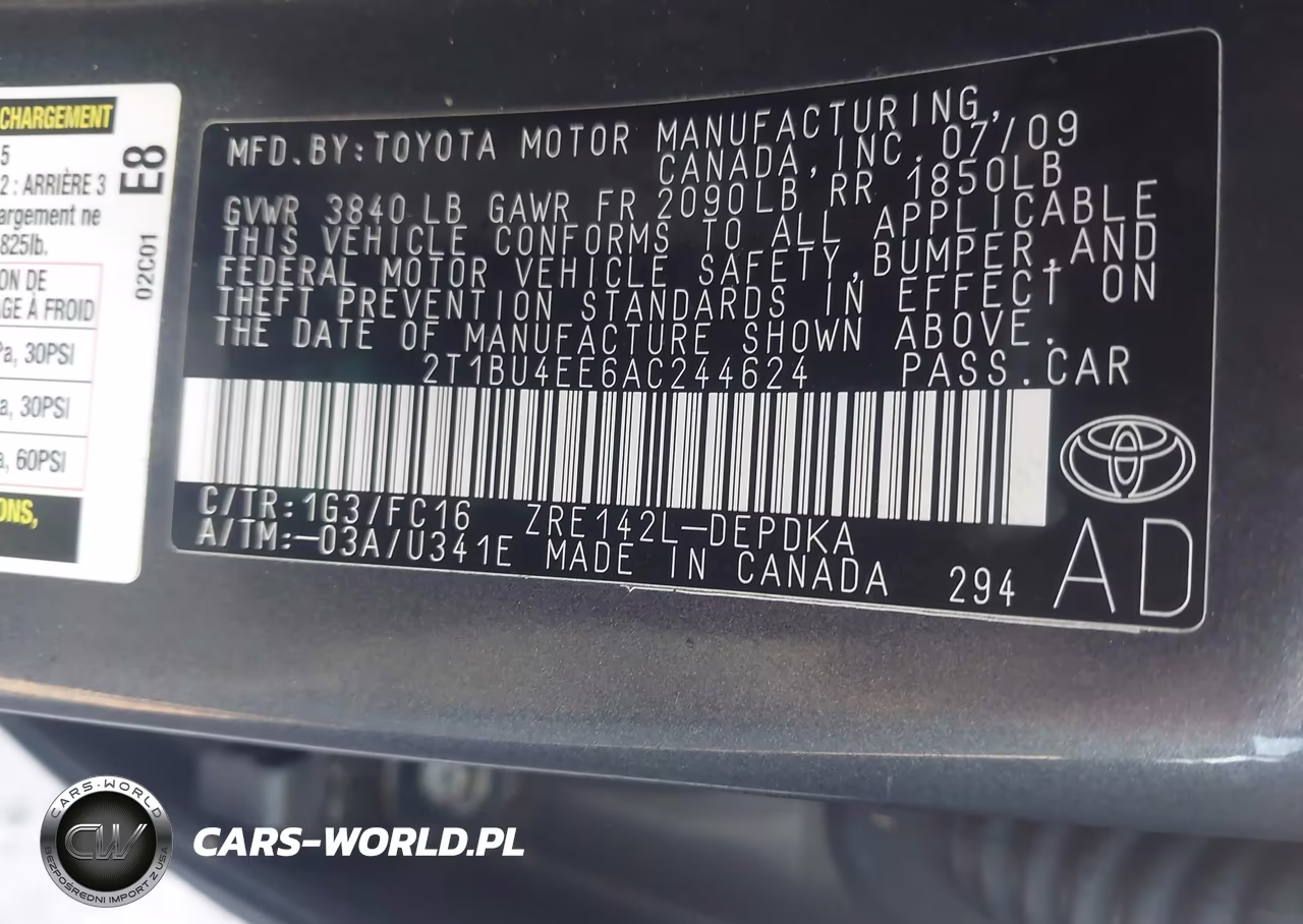 2010 Toyota Corolla Le VIN:2T1BU4EE6AC244624 - 9