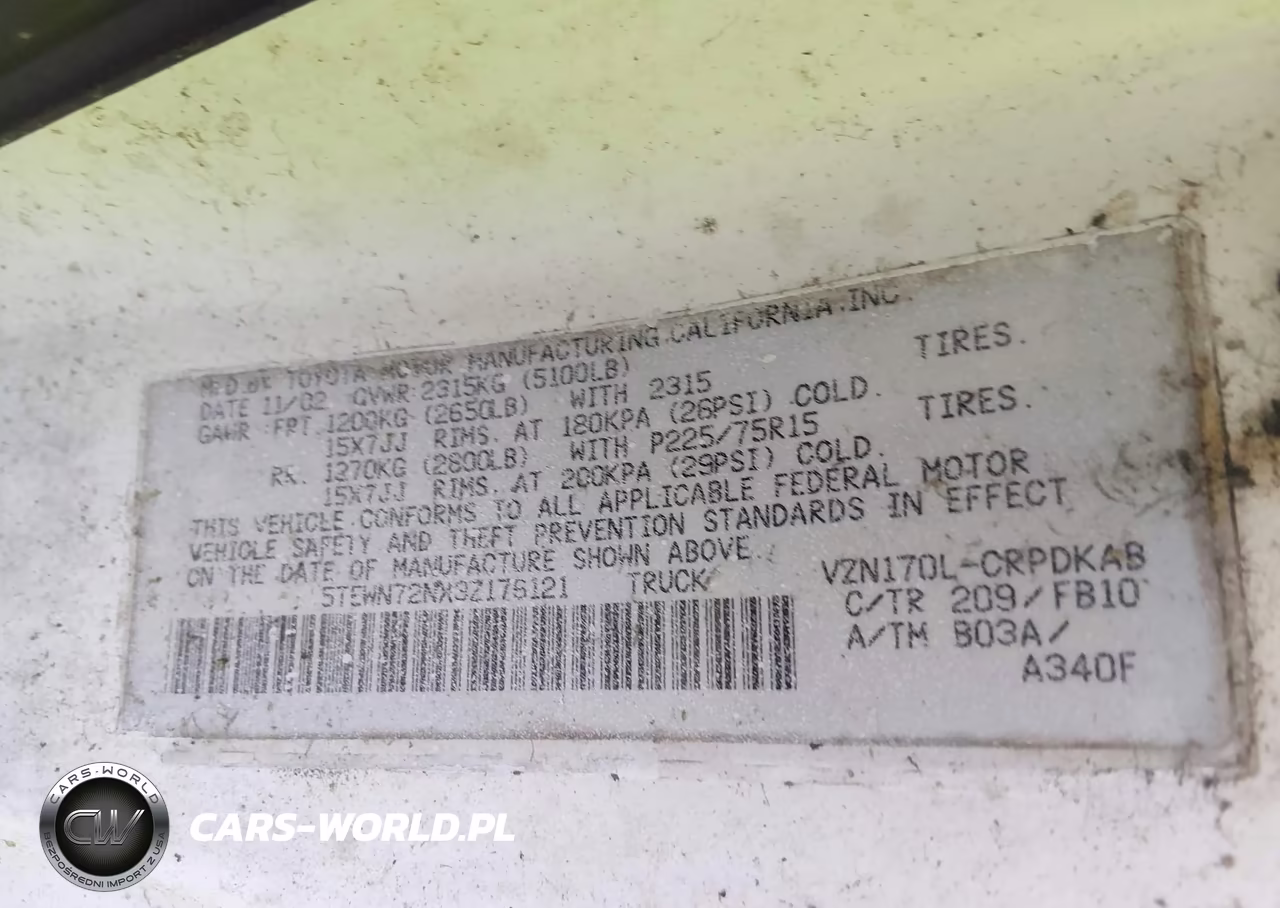 2003 Toyota Tacoma Base V6 VIN:5TEWN72NX3Z176121 - 9