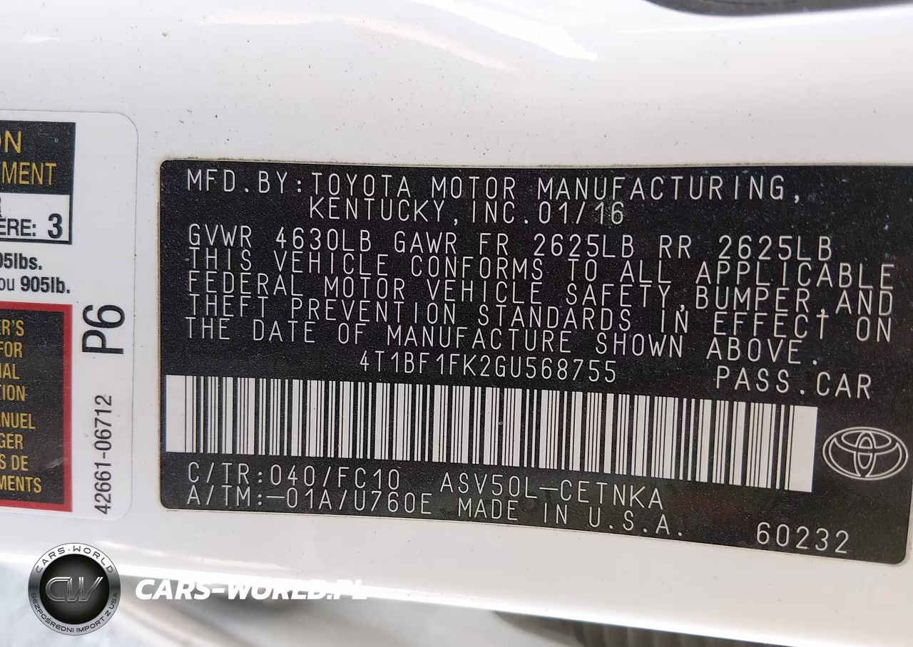 2016 Toyota Camry Le VIN:4T1BF1FK2GU568755 - 9