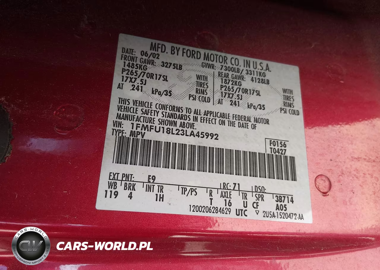 2003 Ford Expedition Eddie Bauer VIN:1FMFU18L23LA45992 - 9