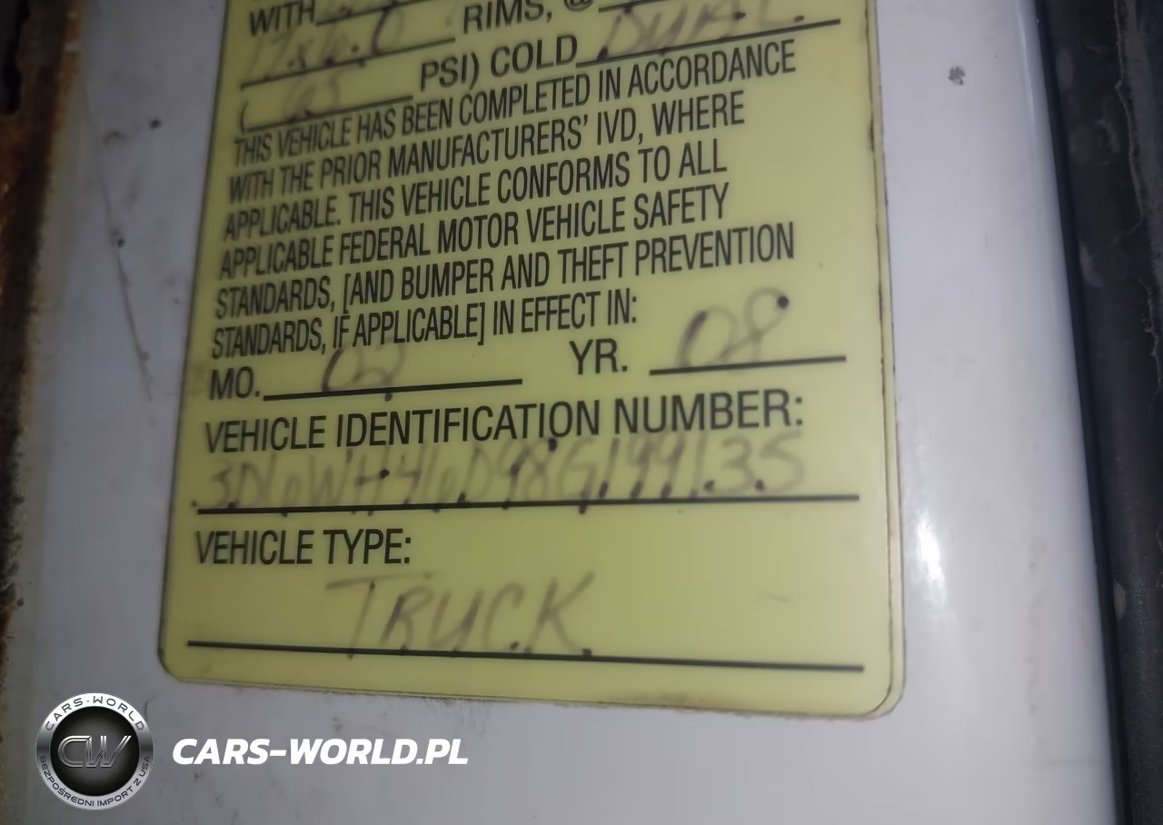 2008 Dodge Ram 3500 Hd Chassis St-Slt VIN:3D6WH46D98G199135 - 13