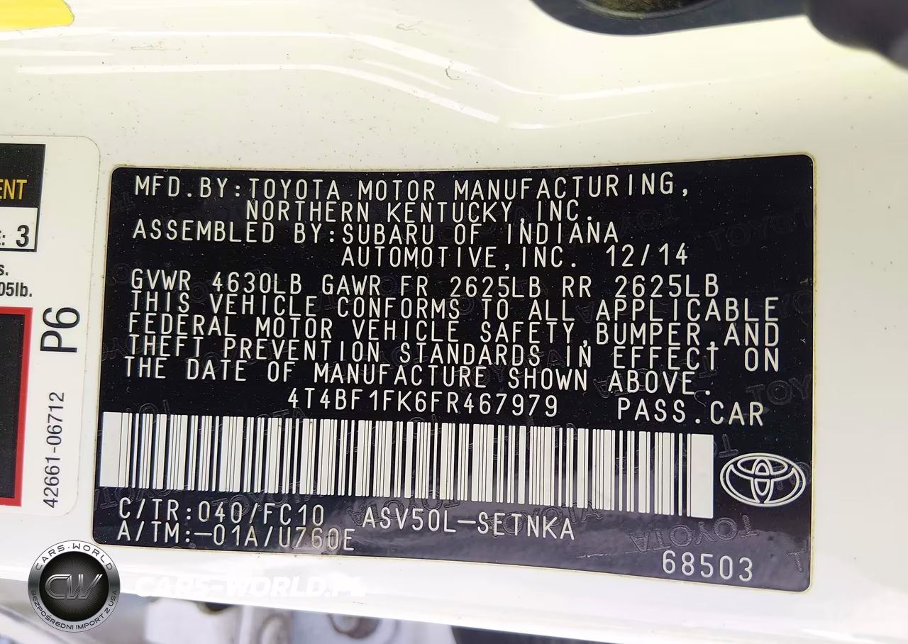 2015 Toyota Camry Le VIN:4T4BF1FK6FR467979 - 9