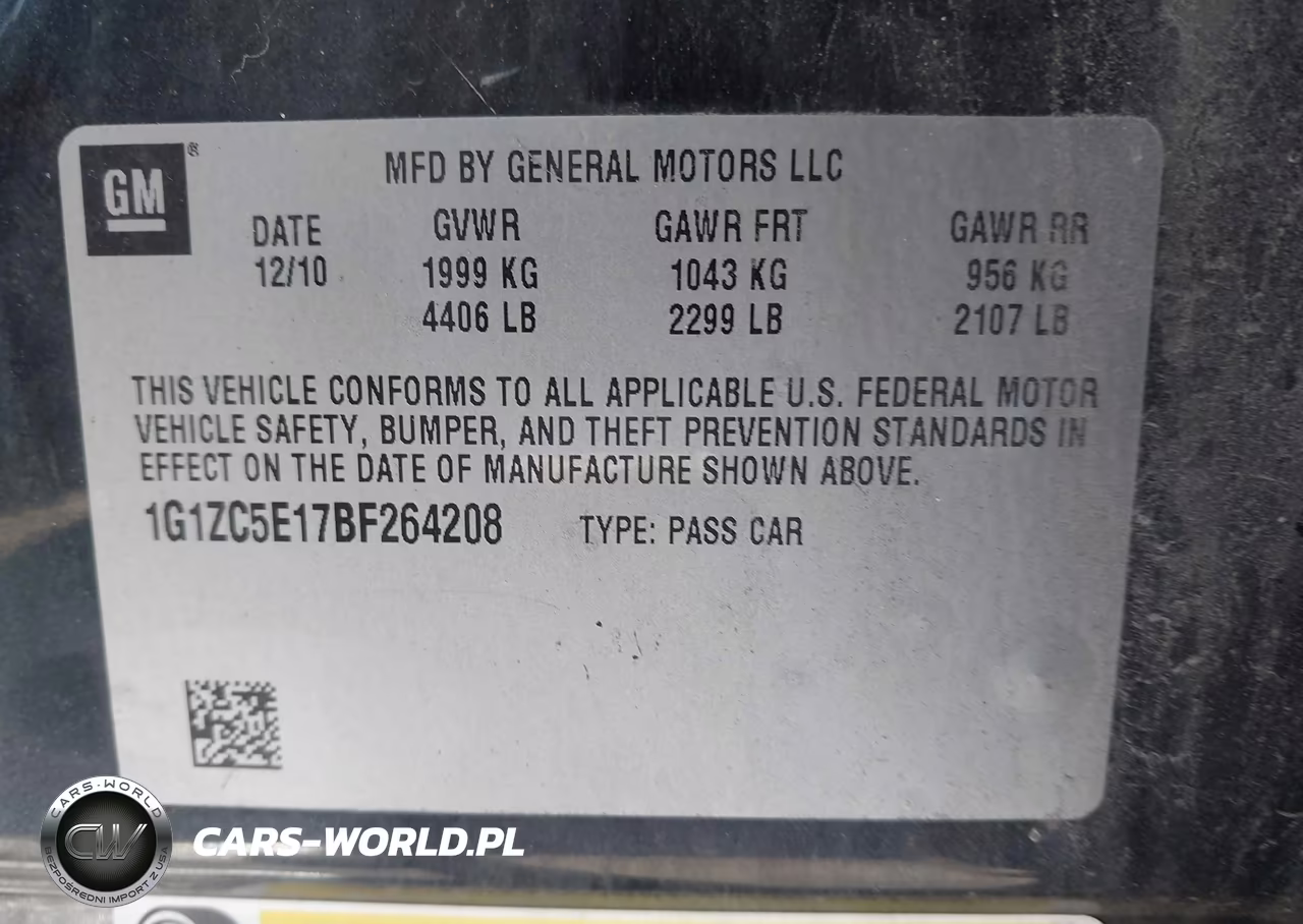 2011 Chevrolet Malibu 1Lt VIN:1G1ZC5E17BF264208 - 9