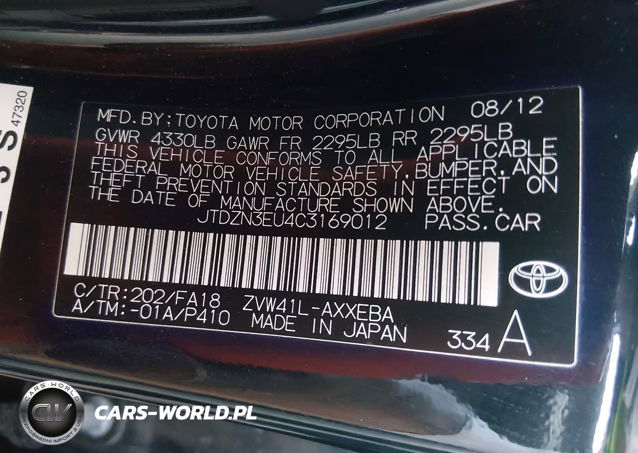 2012 Toyota Prius V Two VIN:JTDZN3EU4C3169012 - 9