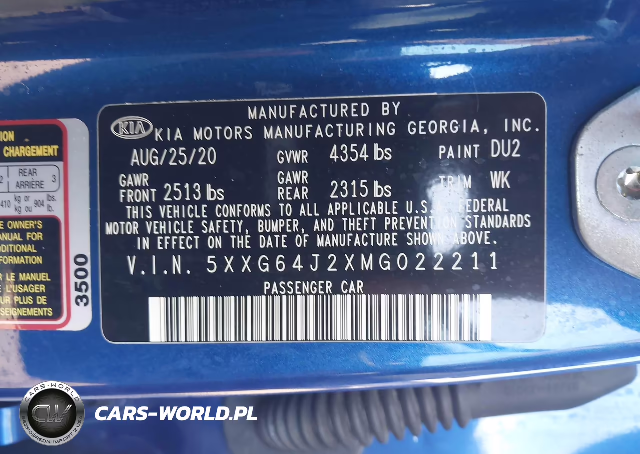 2021 Kia K5 Gt-Line VIN:5XXG64J2XMG022211 - 9