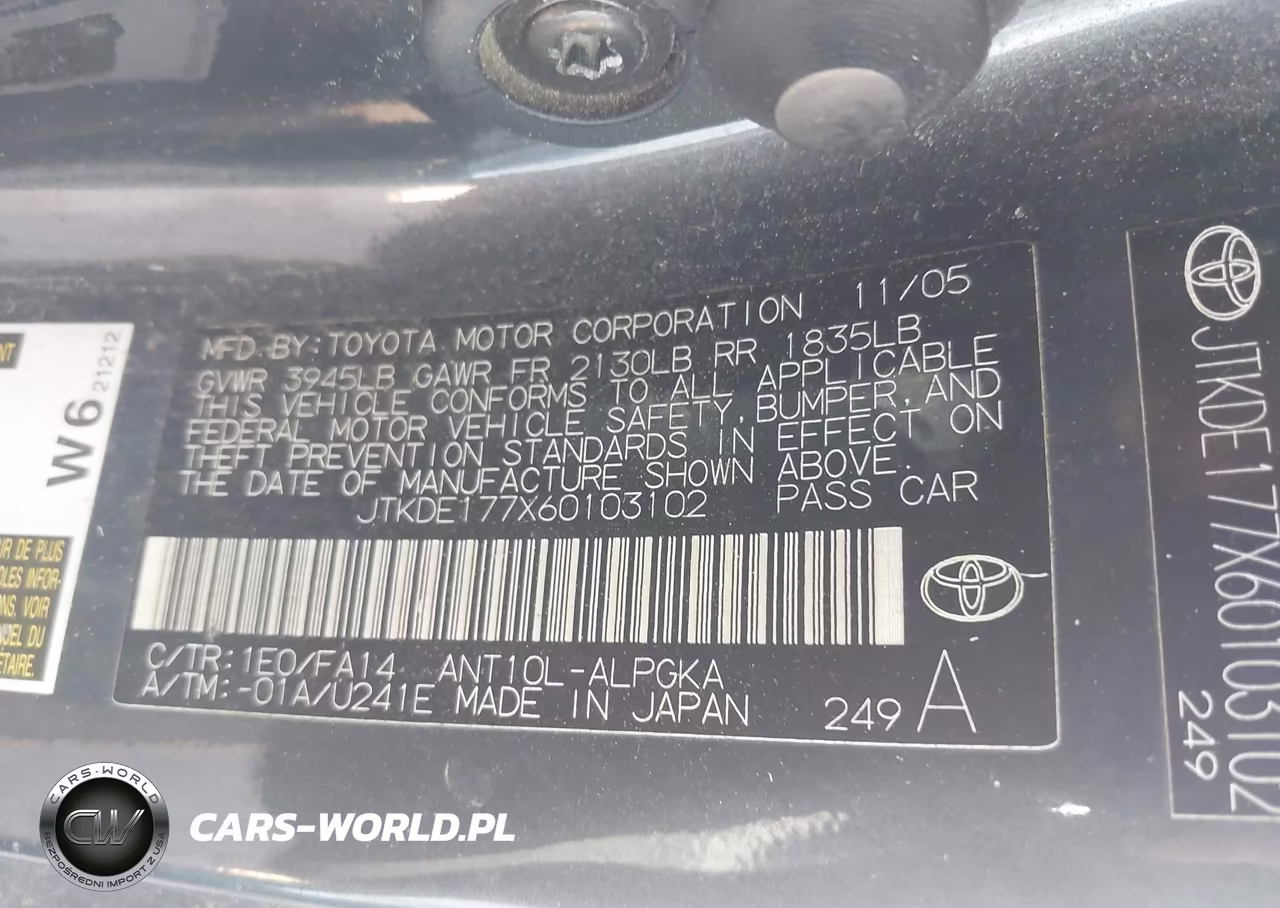 2006 Scion Tc VIN:JTKDE177X60103102 - 9