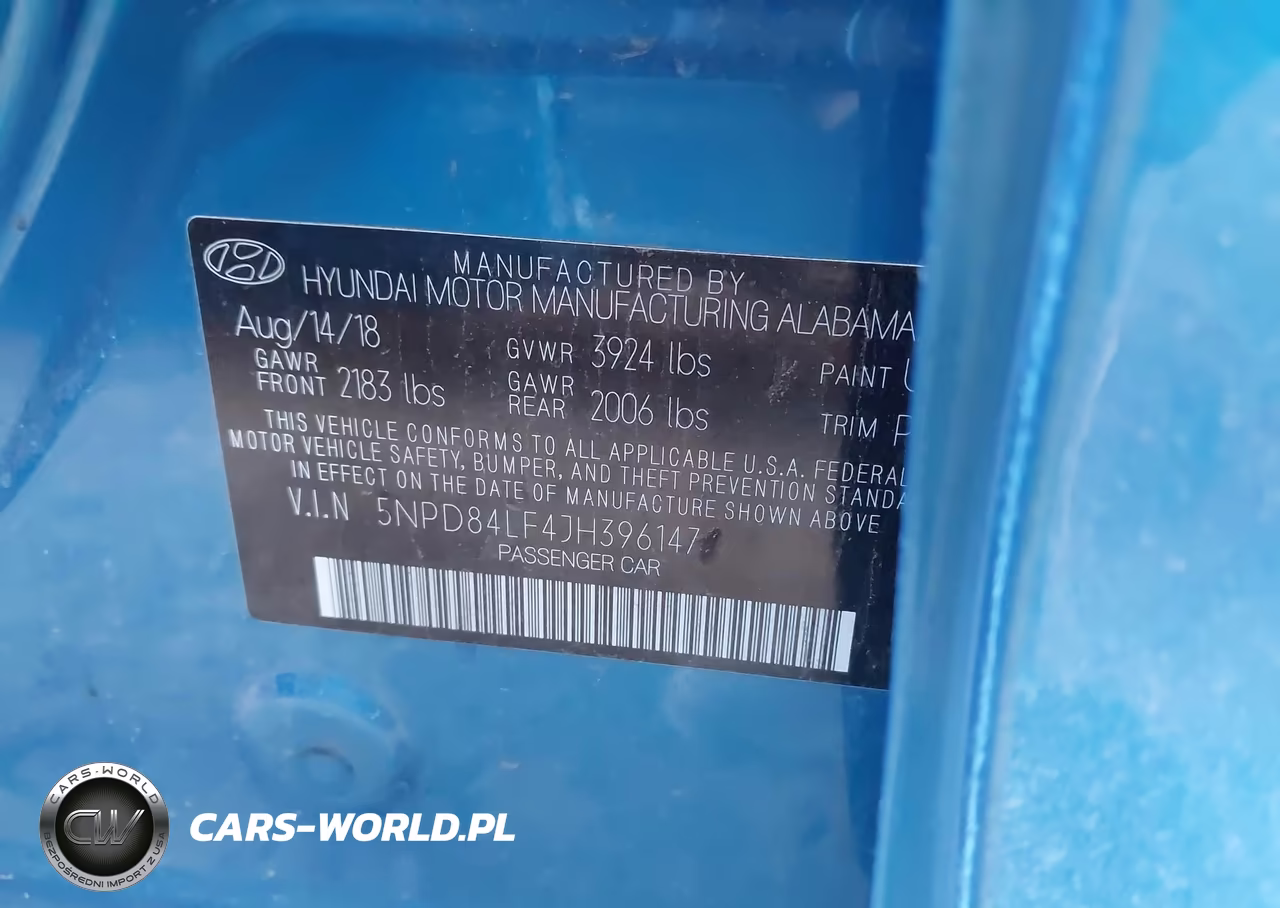 2018 Hyundai Elantra Sel VIN:5NPD84LF4JH396147 - 9