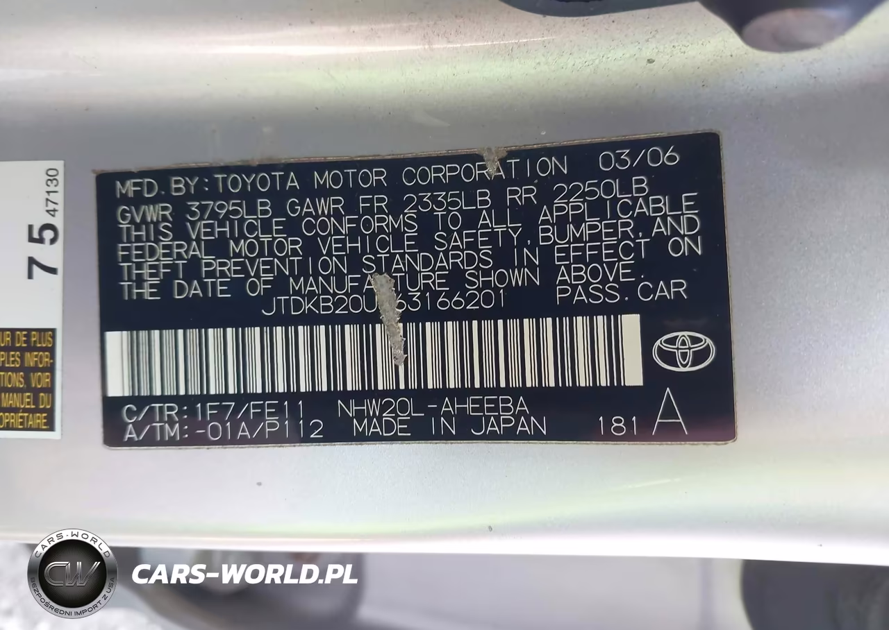 2006 Toyota Prius VIN:JTDKB20U363166201 - 9