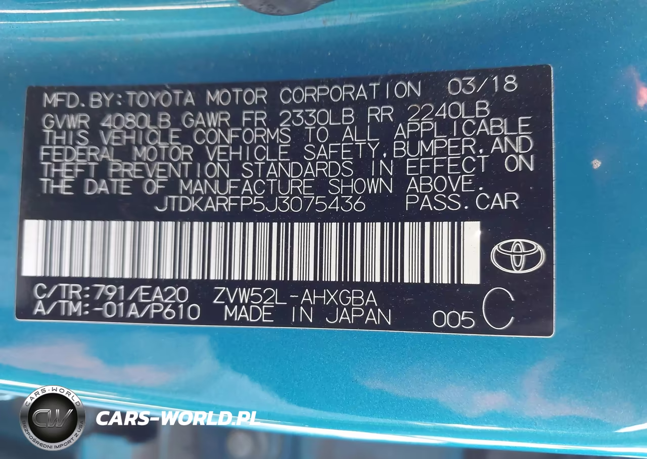 2018 Toyota Prius Prime Premium VIN:JTDKARFP5J3075436 - 9