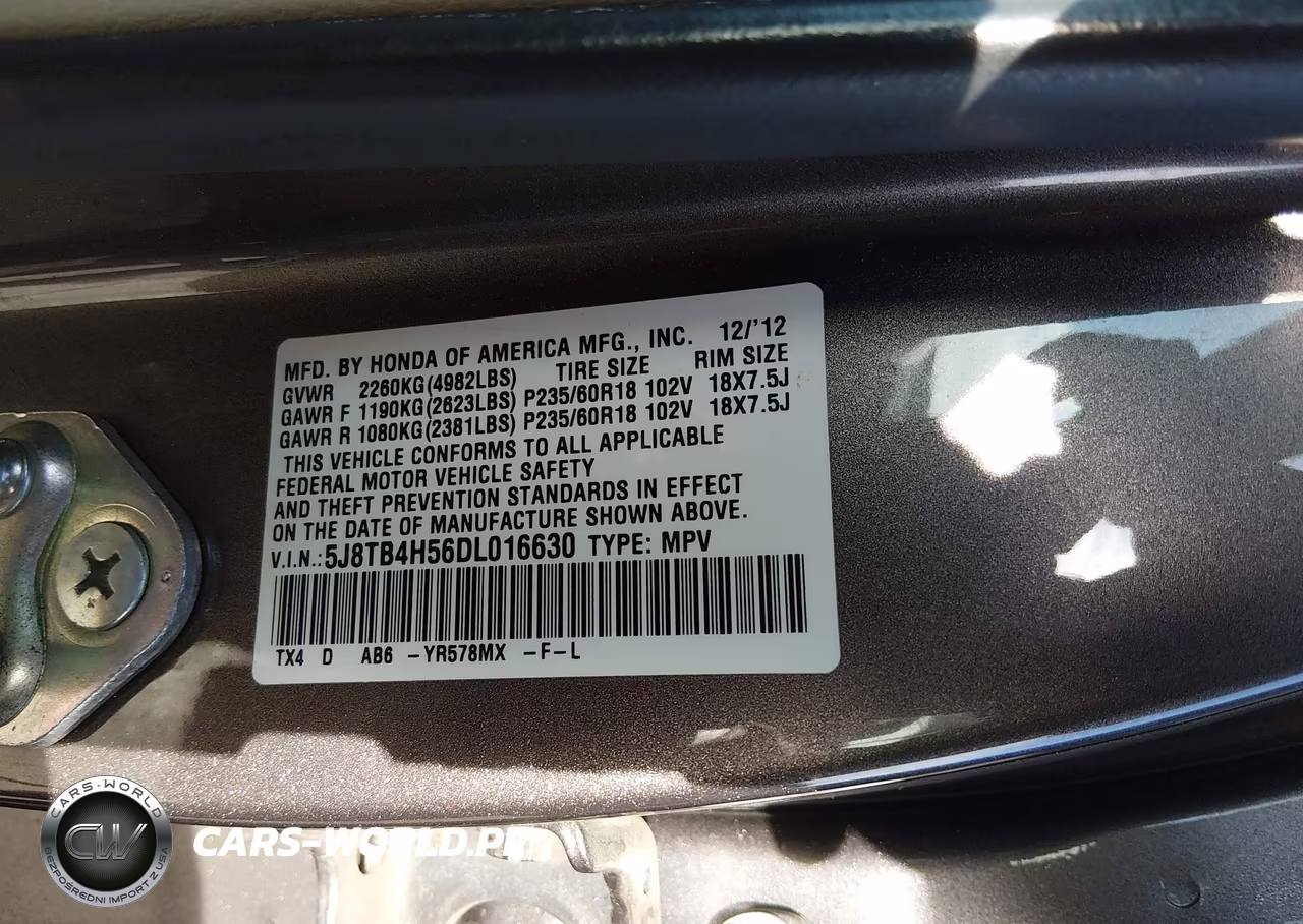 2013 Acura Rdx VIN:5J8TB4H56DL016630 - 9