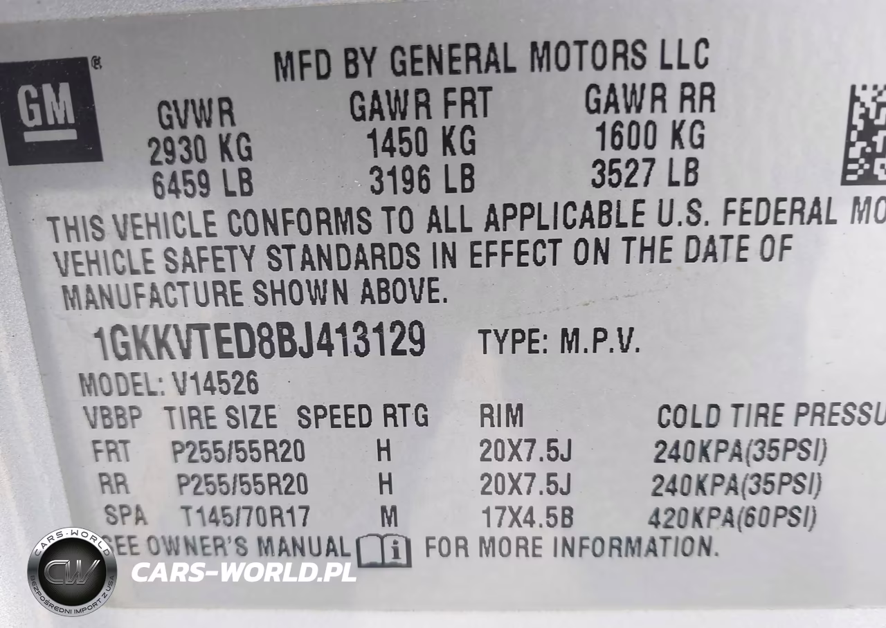2011 GMC Acadia Denali VIN:1GKKVTED8BJ413129 - 9