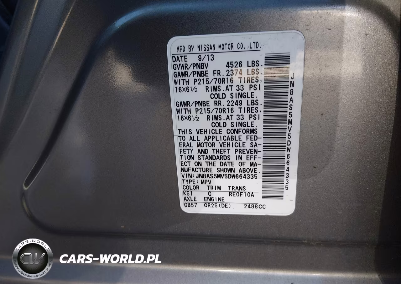 2013 Nissan Rogue S VIN:JN8AS5MV5DW664335 - 9