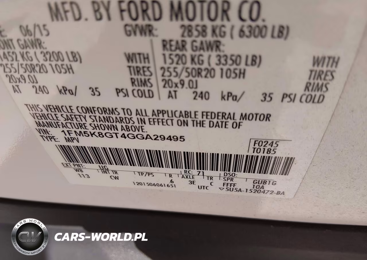 2016 Ford Explorer Sport VIN:1FM5K8GT4GGA29495 - 9
