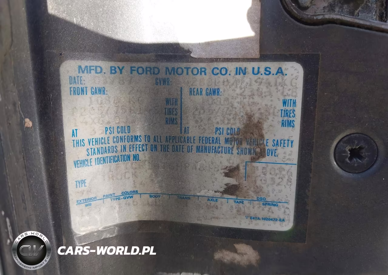 1987 Ford Ranger Super Cab VIN:1FTCR14T6HPA81893 - 9