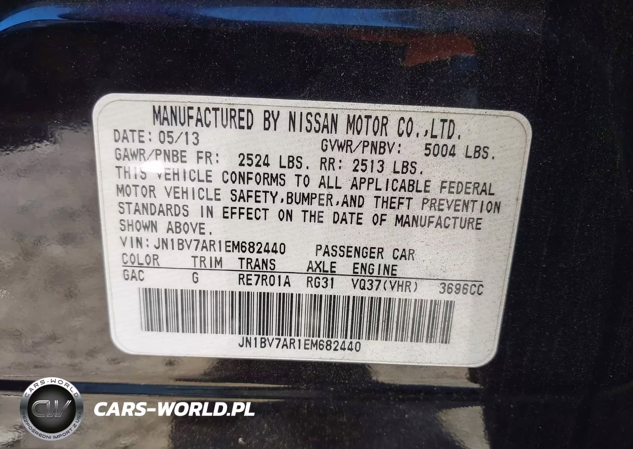 2014 Infiniti Q50 Premium VIN:JN1BV7AR1EM682440 - 9