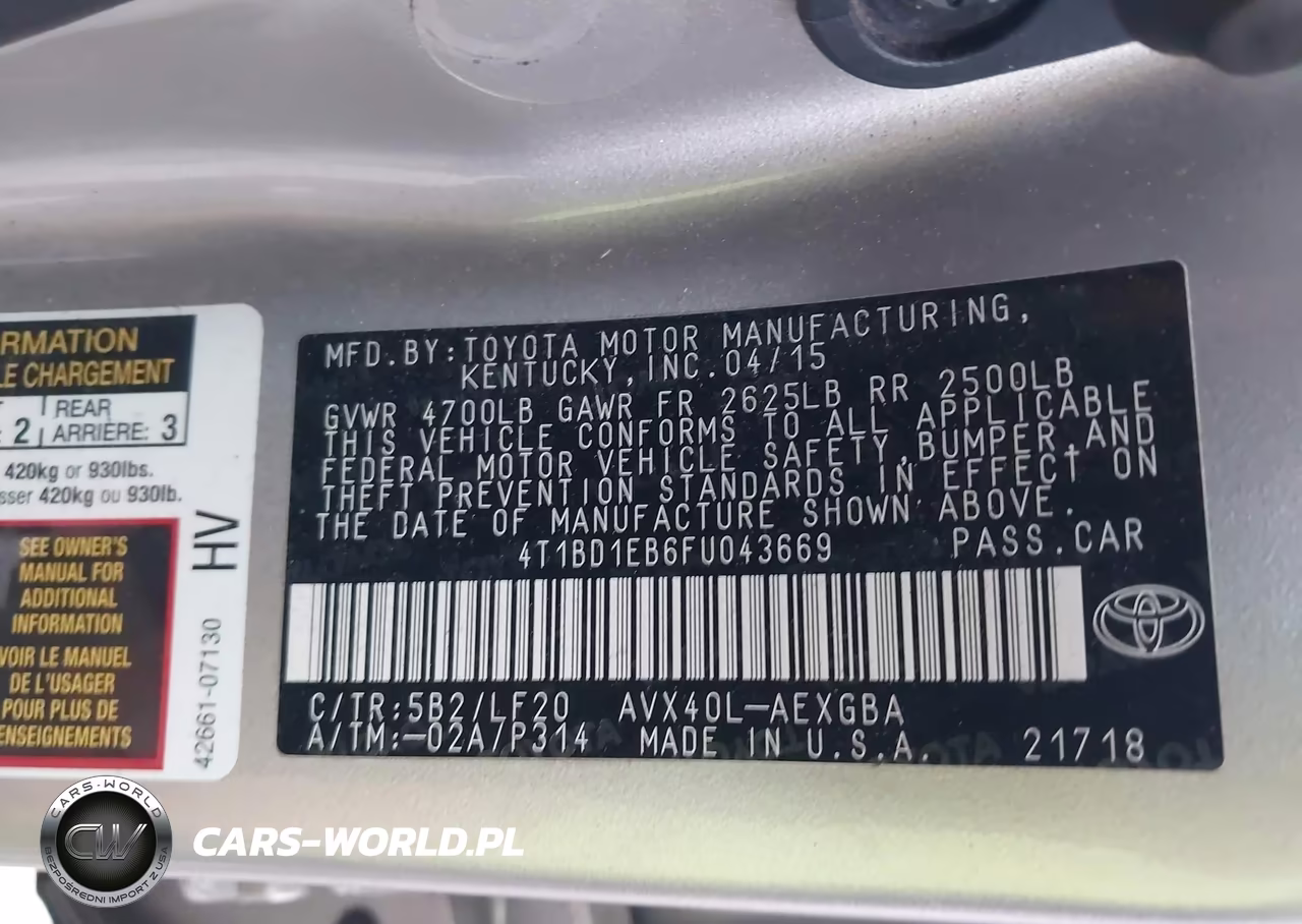 2015 Toyota Avalon Hybrid Xle Premium VIN:4T1BD1EB6FU043669 - 9