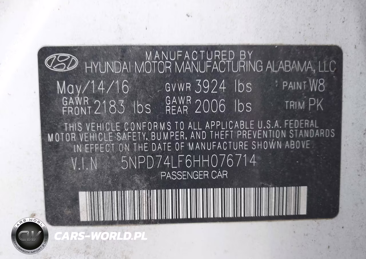 2017 Hyundai Elantra Se VIN:5NPD74LF6HH076714 - 9